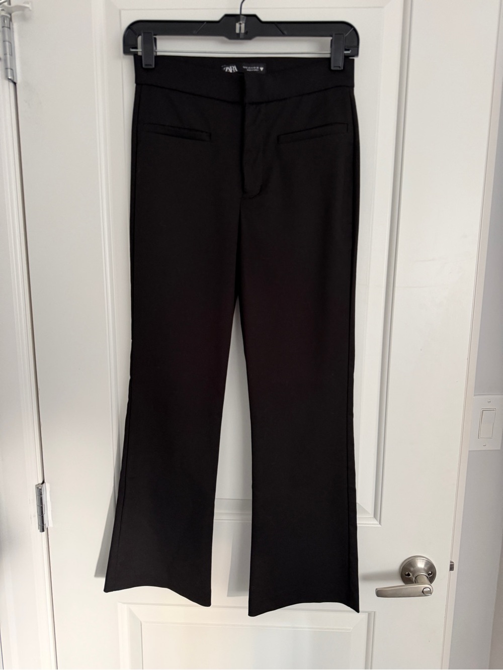 Zara Black Boot-Cut Dress Pants